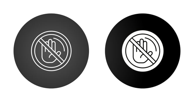 No Passing Vector Icon