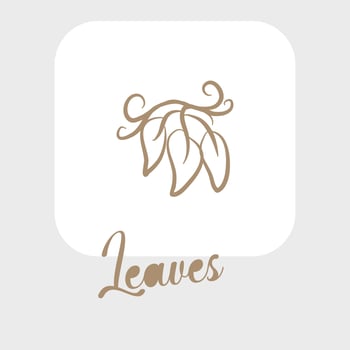 Line art leaves and outline leaf for beauty wedding invitation vector