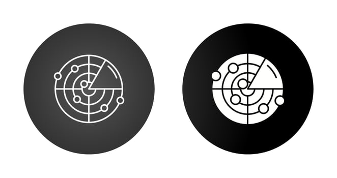 Radar Vector Icon