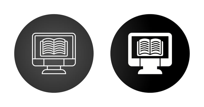 Online Learning Vector Icon