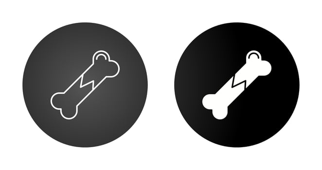 Broken Bone Vector Icon
