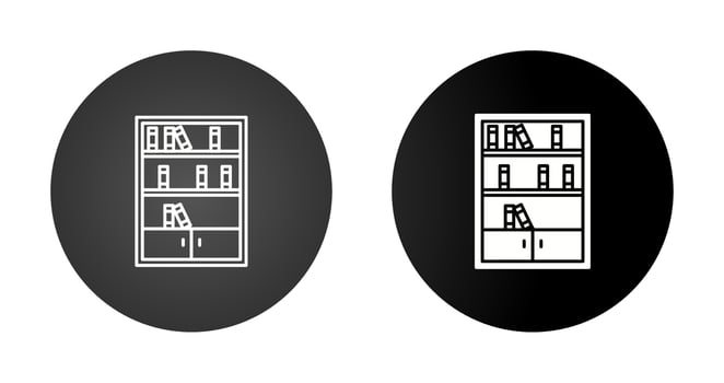 Books Shelf Vector Icon