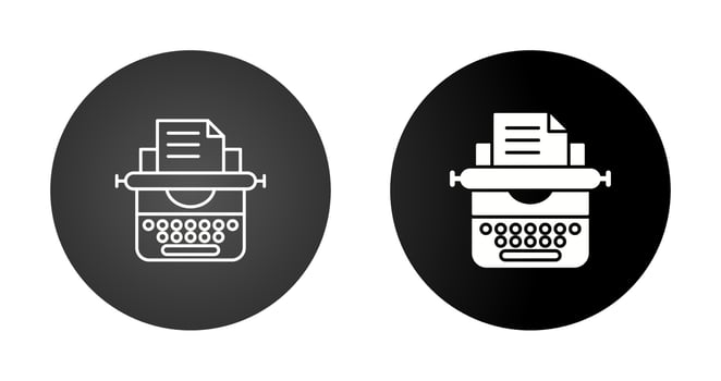 Typewriter Vector Icon