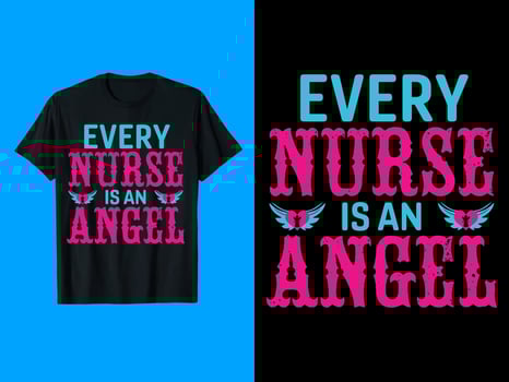 Nurse Typography T-Shirt Design, custom nurse shirts, typography design vector