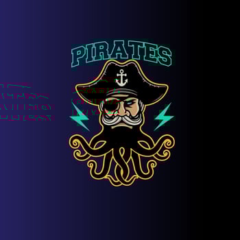 design logo mascot pirates vector illustration