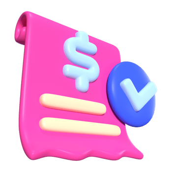 Invoices 3D Illustration Icon png