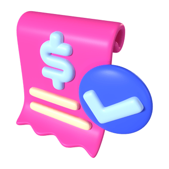 Invoices 3D Illustration Icon png