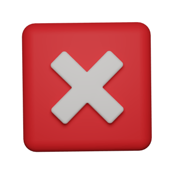 Cancel cross icon 3d. png