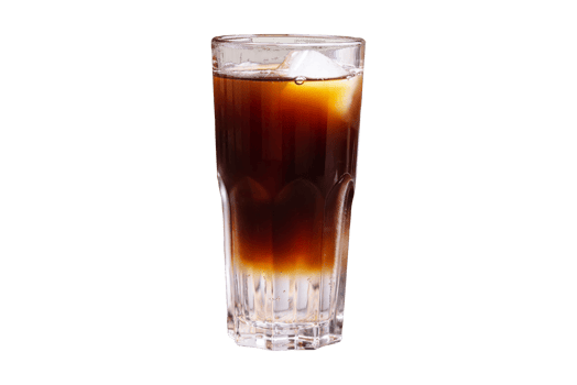 Tasty cola drink glass with transparent background png