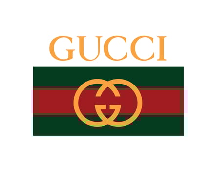 Gucci Logo Brand Clothes With Name Symbol Design Fashion Vector Illustration