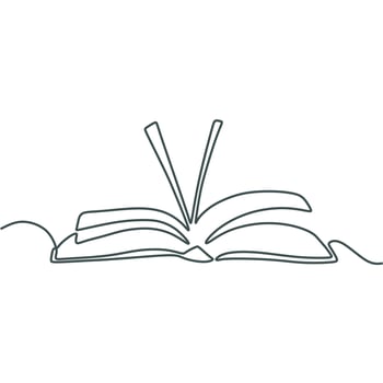 book line art drawing vector