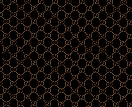 Gucci Brand Logo Background Brown And Black Symbol Design Clothes Fashion Vector Illustration