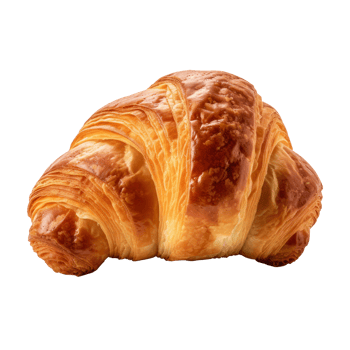 Fresh croissant isolated. Illustration png