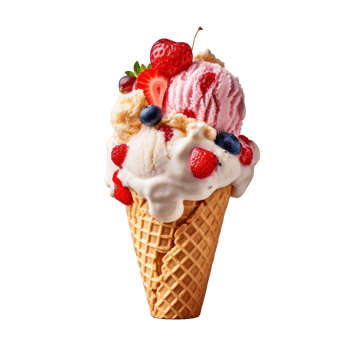 Sweet ice cream. Illustration png