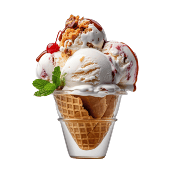 Sweet ice cream. Illustration png