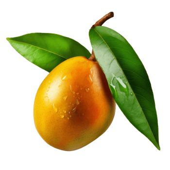 Mango fruit isolated. Illustration png