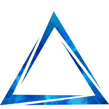 Distressed grunge triangle stamp in green png