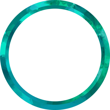 Circle frame with blue watercolor texture png