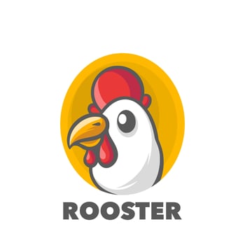 Rooster chicken logo vector