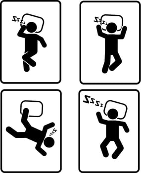 Sleep design over white background, vector illustration