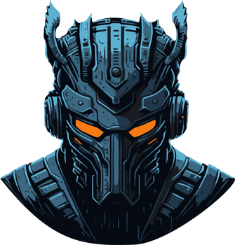 Dark Cyborg Robot with png
