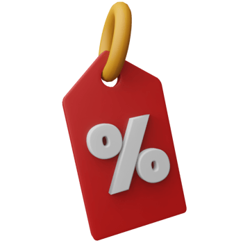 3D Discount Tag Illustration png