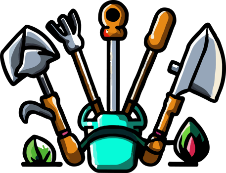 Garden tools png graphic clipart design