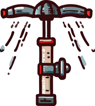 Sprinkler png graphic clipart design