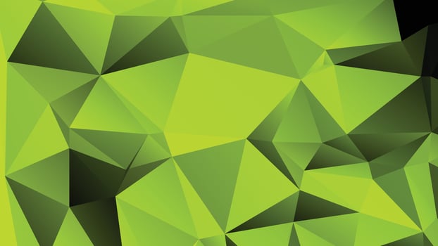 Green Color Polygon Background Design, Abstract Geometric Origami Style With Gradient vector