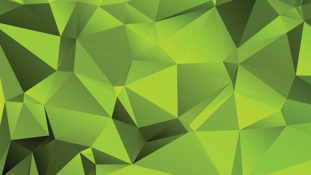 Green Color Polygon Background Design, Abstract Geometric Origami Style With Gradient vector