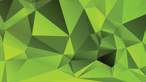 Green Color Polygon Background Design, Abstract Geometric Origami Style With Gradient vector