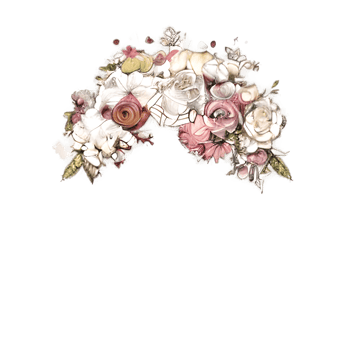 Ivory and Burgundy flowers, Leaves, vintage Pastel png