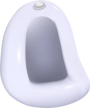Toilet 3d cute element clipart png illustration