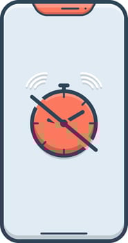 color icon for silent vector