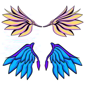 Wing illustration art vector