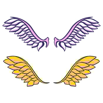 Wing illustration art vector