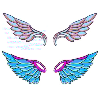 Wing illustration art vector