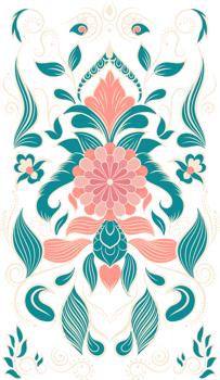Illustration of Beautiful Floral Background For Greeting Card. png
