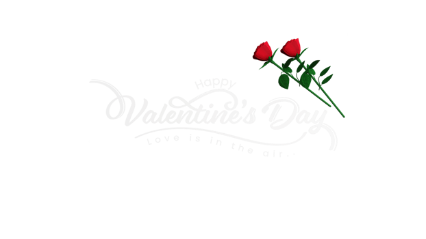 Happy Valentine's Day Concept With Beautiful Roses Element. png