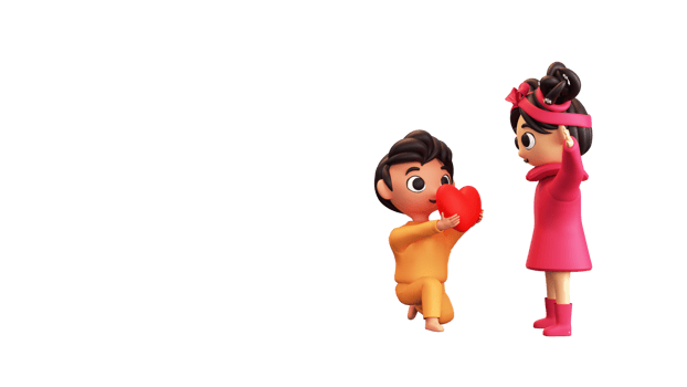 3D Render of Cute Boy Proposing His Lover Character. png