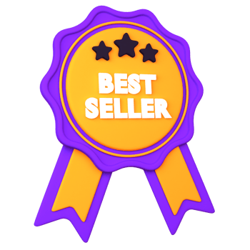 3d illustration best seller object. png