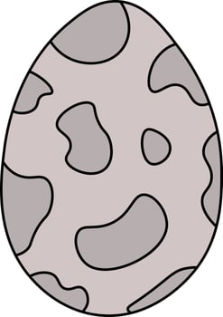 Cartoon color Dragon whole eggs icon. Vector flat illustration isolated on white background