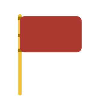Goal red flag icon png