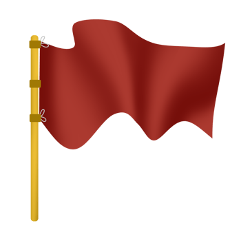 Goal red flag icon png