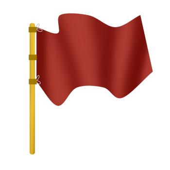 Goal red flag icon png