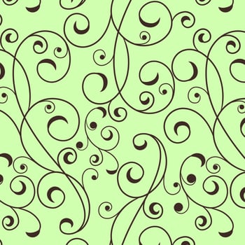 classic style background with floral ornament, batik drawing. vector