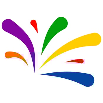 rainbow design illustration graphic background spread vector