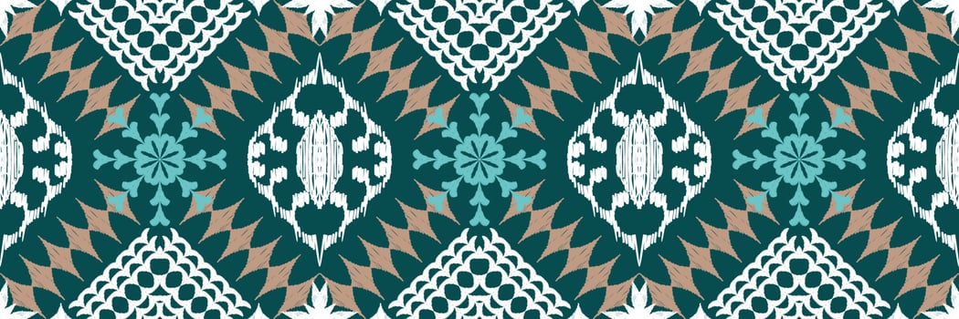 Ethnic Figure aztec embroidery style. Geometric ikat oriental traditional art pattern.Design for ethnic background,wallpaper,fashion,clothing,wrapping,fabric,element,sarong,graphic,vector illustration vector