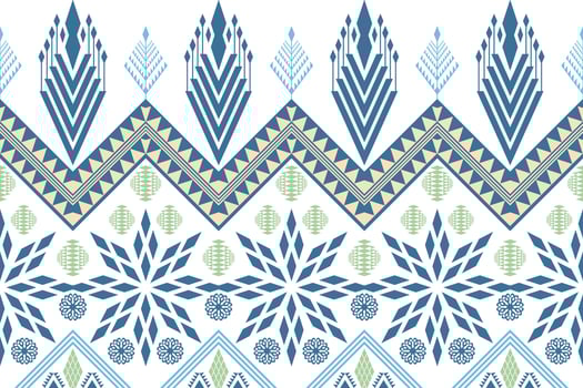 Ethnic Figure aztec embroidery style. Geometric ikat oriental traditional art pattern.Design for ethnic background,wallpaper,fashion,clothing,wrapping,fabric,element,sarong,graphic,vector illustration vector