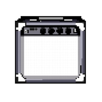 amp guitar amplifier game pixel art vector illustration